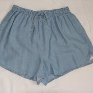 girls soft blue shorts